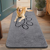 Smiry Dog Door Mat captures muddy paws and absorbs moisture for clean entryways.