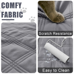 Smiry quilted design adds comfort while shielding upholstery.