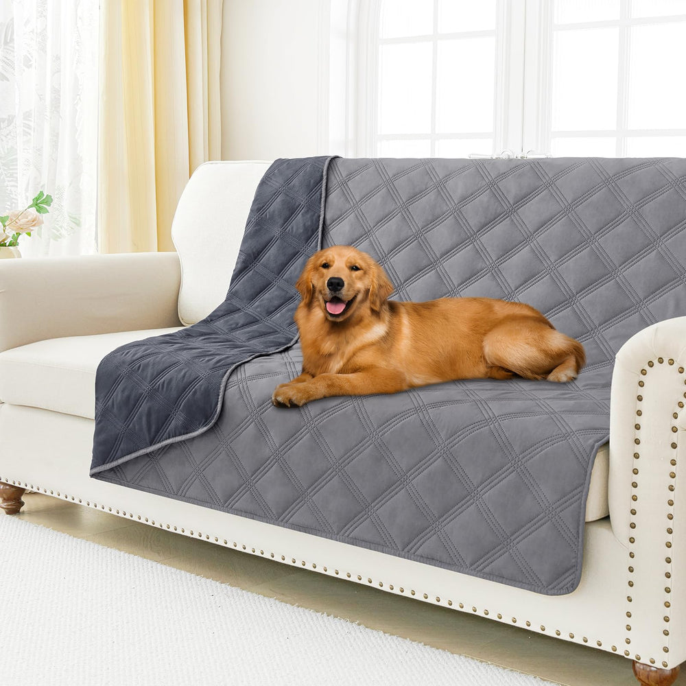 Smiry waterproof dog bed cover 52x82 protects sofa from spills and accidents.