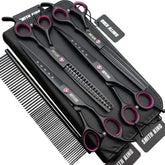 Smith King straight dog grooming scissors deliver precise, clean cuts for even fur.