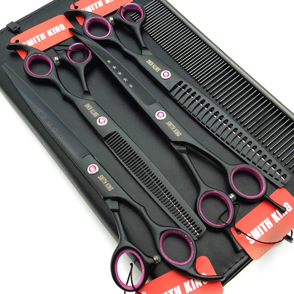 Smithking straight scissors visual for precise edge grooming.