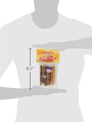 Smokehouse beef pizzle treat dogs 4inch closeup emphasizes real beef and long-lasting chew