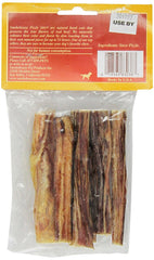 Smokehouse beef pizzle treat dogs 4inch pack display highlights natural, slow-roasted beef flavor