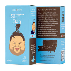 Smolotov Premium Dog Poop Bags 9x13 size shown for full hand coverage.