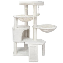 Smouatou Wang Xin cat tree top platform provides a cozy lookout for cats.