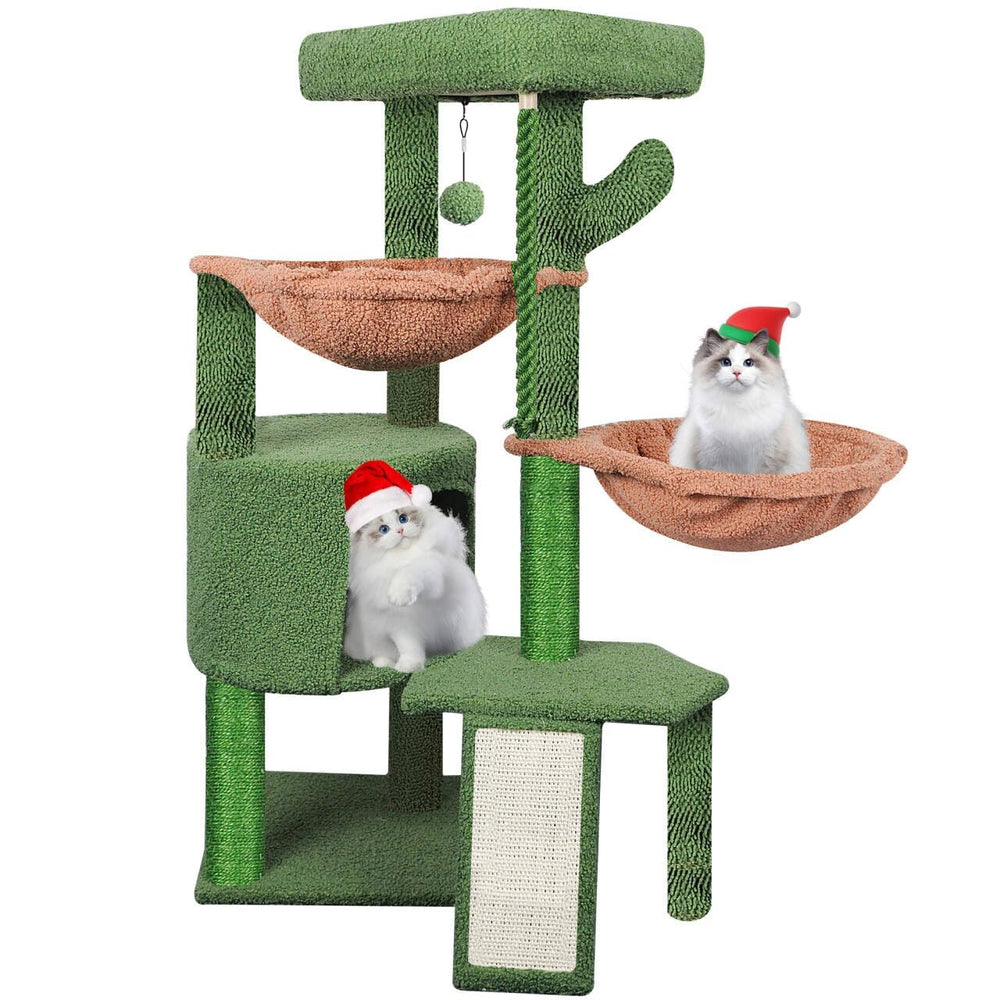 Smouatou Wang Xin cat tree with three layers for climbing and lounging.