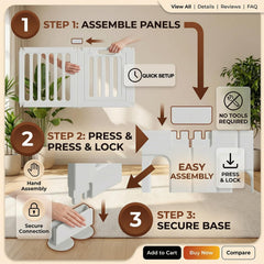 SNAAT indoor-outdoor playpen keeps pets contained in a versatile indoor or yard setting