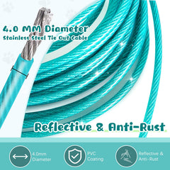 Snagle Paw chew-proof steel wire with PVC coating for durability