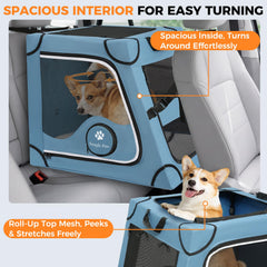Snagle Paw four fold safety design with headrest straps for extra stability