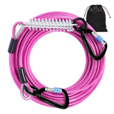 Snagle Paw heavy-duty tie-out cable, fifty feet, for safe yard exploration.