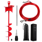 Snagle Paw lock-cap-stake-20ft anchors securely in soil for outdoor play.