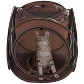 Snarky Pets Sexy Liza’s Cat Cube front view, spacious indoor/outdoor play space for cats.