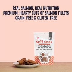 Snif-Snax human-grade ingredients on packaging.