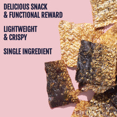 Snif-Snax single-ingredient label highlighting pure salmon skin for sensitive dogs.