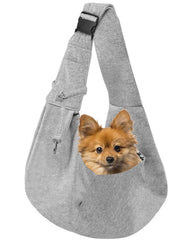 snqqmtt dog carrier sling on shoulder for hands-free outings with your small pet.