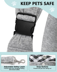 snqqmtt secure loop fasteners attach to collar for safe travel with your cat.