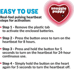 Snuggle Puppy calming aid helps puppies sleep through the night with gentle comfort.
