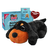 Snuggle Puppy heartbeat toy with real-feel pulse for calm resting large-breed puppies