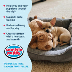 Snuggle Puppy Junior durable plush with reinforced seams for everyday handling.