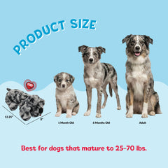 Real-Feel heartbeat mimics littermate comfort to ease puppy transition and nightly settling.