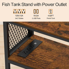 Three-tier Snughome stand used for aquarium storage and organization.