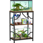 Snughome 10-Gallon Stand top tank view, ideal for organized living room aquarium display.