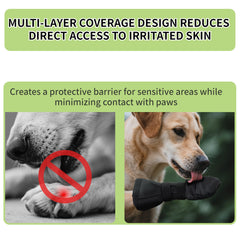 Snugrance lick-proof boot design helps deter licking behavior.