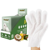SnugTail Pet Glove Wipes packaging, ready for on-the-go pet cleaning.