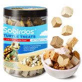 Sobirdos Turtle Treats with fresh meat for turtles, supporting balanced nutrition.