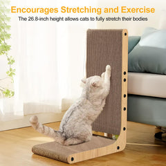 SOCATER Corrugated texture provides satisfying scratch while protecting furniture