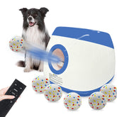 SOCO automatic launcher set up outdoors for active big dogs.