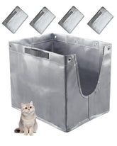 Sodiafell ModKat Type F liner fits securely to reduce spills.