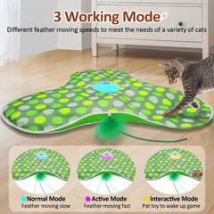 Sofolor three-speed modes tailor play to your cat's mood.