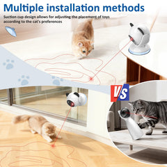 Sofolor laser toy operates quietly for distraction-free use.