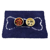 Soggy Doggy Slopmat food bowls setup keeps spills contained and floors dry.