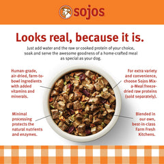 Sojos Mix-A-Meal raw protein option for customizable meals