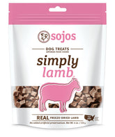 Sojos Simply Lamb treats in bag for easy training rewards.