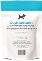 SOJOS Simply Turkey Dog Treats freeze-dried close-up emphasizing raw nutrition