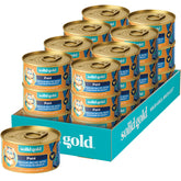 Solid Gold Chicken Pate in indoor-cat bowl promotes hydration and palatability