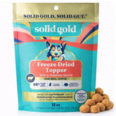 Solid Gold beef chunks topper delivers protein-rich flavor as a meal enhancer for dogs.