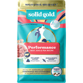 Solid Gold high-protein kibble in a bowl for active dogs