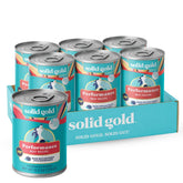 Solid Gold high-protein wet dog food with real beef for active dogs