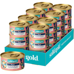 Solid Gold kitten wet food pate with real chicken, savory texture aids appetite