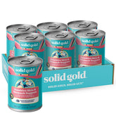 Solid Gold Leaping Waters chicken and salmon pate for sensitive stomachs with protein-rich nutrition