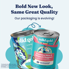 Solid Gold Leaping Waters dog bowl meal enhances flavor and variety
