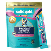 Solid Gold SeaMeal Squeeze tuna tube pour shows creamy texture for indoor cats