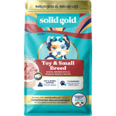 Solid Gold Toy & Small Breed food with bison supports lean muscle for small dogs.