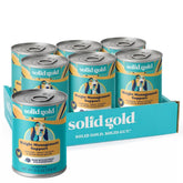 Solid Gold Weight Management Wet Can with real chicken and greens for balanced nutrition.