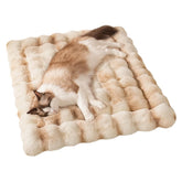 SOMAHE cat bed with plush faux fur for cozy kneading comfort.