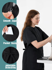 SOMSOC adjustable drawstring waist provides flexible fit for both men and women.